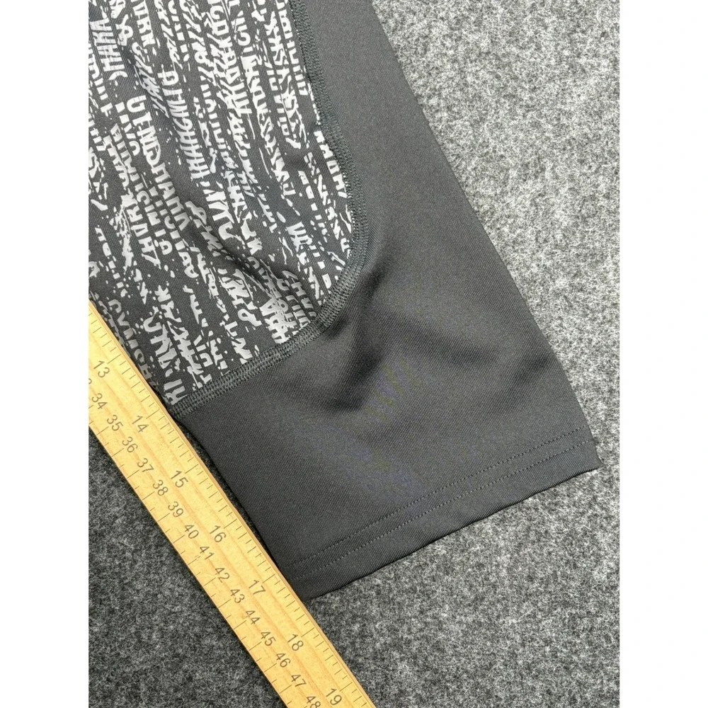 Gymshark Mens Black Graphic Print Cropped Leggings GLLG4165-BK SS20-184 Medium